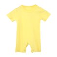 thumbnail image 1 of Baby Girls Boys Onesies Summer Unisex Gender Neutral Toddler 0-24M Infant Newborn Baby Romper Pajamas Bodysuit Summer Short Sleeve Solid Color Cotton Baby Clothes Jumpsuit, 1 of 5