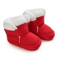 thumbnail image 1 of Baby Girls Boys Plush Snow Boots Soft Sole Anti-Slip Mid Calf Warm Winter Toddler Walking Shoes 12-18 Months, 1 of 11