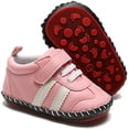 thumbnail image 1 of Baby Girls Boys Pu Leather Sneakers Anti-Slip Rubber Sole Cartoon Moccasins Handmade Newborn Slippers Hard Bottom Toddler First Walkers Infant Crib Shoes, 1 of 6