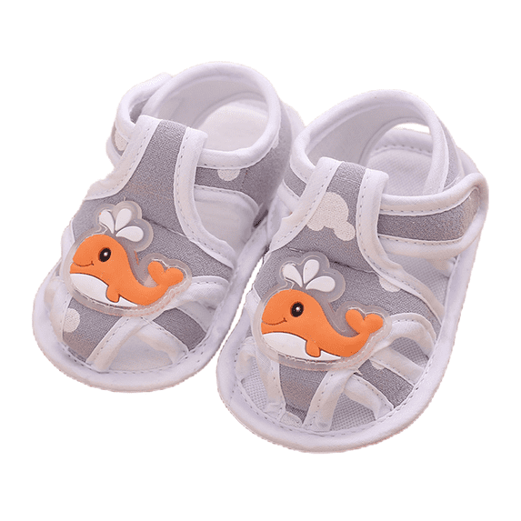 Baby Girls Boys Sandal, Cartoon Bear Dolphin Non-slip Summer Flats