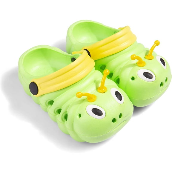 Baby Girls Boys Sandals Kid's Cute Lightweight Shoes Summer Premium Cartoon Sandals Children Caterpillar Non-Slip Beach Water Clogs Shoes Garden Slipper