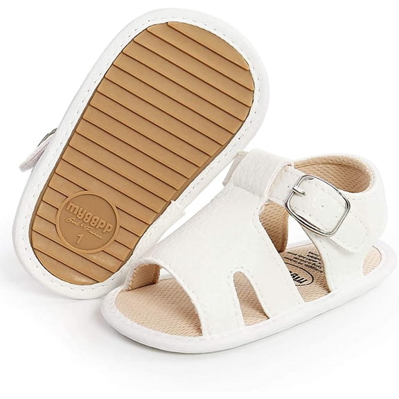 Baby Girls Boys Sandals Premium Soft Anti-Slip Rubber Sole Infant Summer Outdoor Shoes Toddler First Walkers