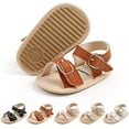 thumbnail image 1 of Baby Girls Boys Sandals Premium Soft Anti-Slip Rubber Sole Infant Summer Outdoor Shoes Toddler Newborn First Walker Crib Shoes, 1 of 6