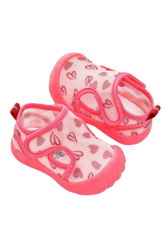 Baby Girls Boys Sandals Soft Sole Breathable Mesh Non-Slip Lightweight Summer Sneakers Rubber Soles Outdoor Toddler First Walkers Shoes