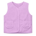thumbnail image 1 of Baby Girls Boys Sherpa Fleece Vest Toddler Sleeveless Outerwear Jacket, 1 of 2