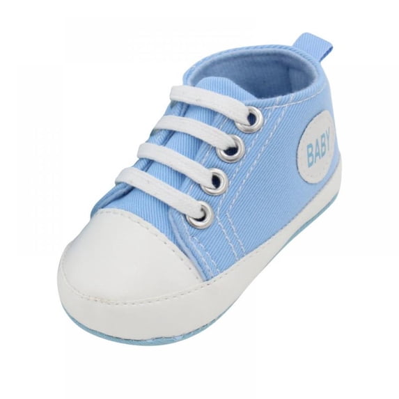 Baby Girls Boys Shoes Soft Anti-Slip Sole Newborn First Walkers Star High Top Canvas Denim Unisex Infant Sneaker