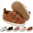thumbnail image 1 of Baby Girls Boys Shoes Soft Anti-Slip Sole Newborn First Walkers Star High Top Canvas Denim Unisex Infant Sneaker, 1 of 7