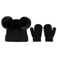 thumbnail image 1 of Baby Girls Boys Soft Warm Knit Hat Kids Winter Hat Solid Knitted Gloves Caps for Baby Boy Baby Sunhat Baby Boy Caps Hats for Baby Boy Little Boy Hats Winter Baby Hat And Mitten Set Cap Baby Preemie, 1 of 5