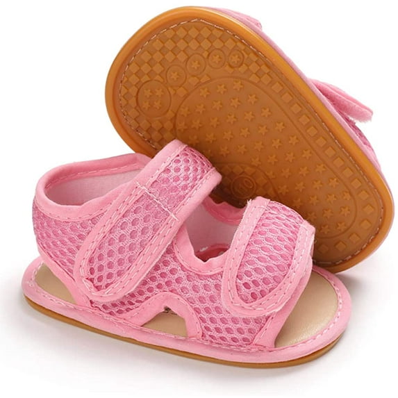 Baby Girls Boys Sparkly Bowknot Sandals Premium Soft Anti-Slip Rubber Sole Infant Summer Outdoor Shoes Toddler First Walkers