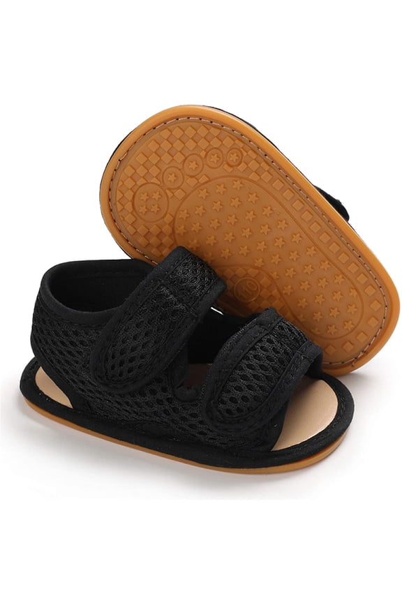 Baby Girls Boys Sparkly Bowknot Sandals Premium Soft Anti-Slip Rubber Sole Infant Summer Outdoor Shoes Toddler First Walkers