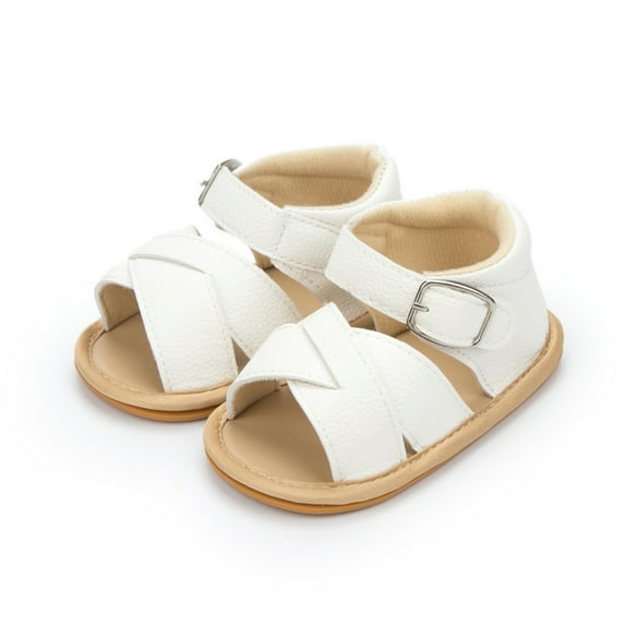Baby Girls Boys Sparkly Sandals Soft Anti-Slip Rubber Sole Infant Summer Outdoor Shoes Toddler First Walkers