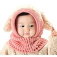 thumbnail image 1 of Baby Girls Boys Winter Hat Scarf Earflap Hoodie Scarves Skull Caps, 1 of 6