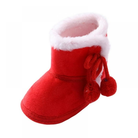 Baby Girls Boys Winter Warm Fleece Booties Baby Snow Boots Soft Sole Newborn Infant Prewalker Baby Snow Boots