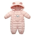 thumbnail image 1 of Baby Girls Boys Winter Warm Snowsuit Jumpsuit Down Coat Newborns Romper One-pieces 3-12M, 1 of 7