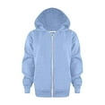 thumbnail image 1 of Baby Girls Boys Zip Up Hoodies Sweatshirt Solid Long Sleeve Hooded Sweatshirt Warm Casual Hooded Sweatshirt Toddler Boys Girls Fall Outfits for Boys Girls 7T, 1 of 5