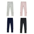 thumbnail image 1 of Baby Girls Candy Colors Leggings Spring Winter Warm Pencil Pants Ankle-length Skinny Legging Knit Stretchy Bottoms Trousers for 2-10 Years Old, 1 of 12