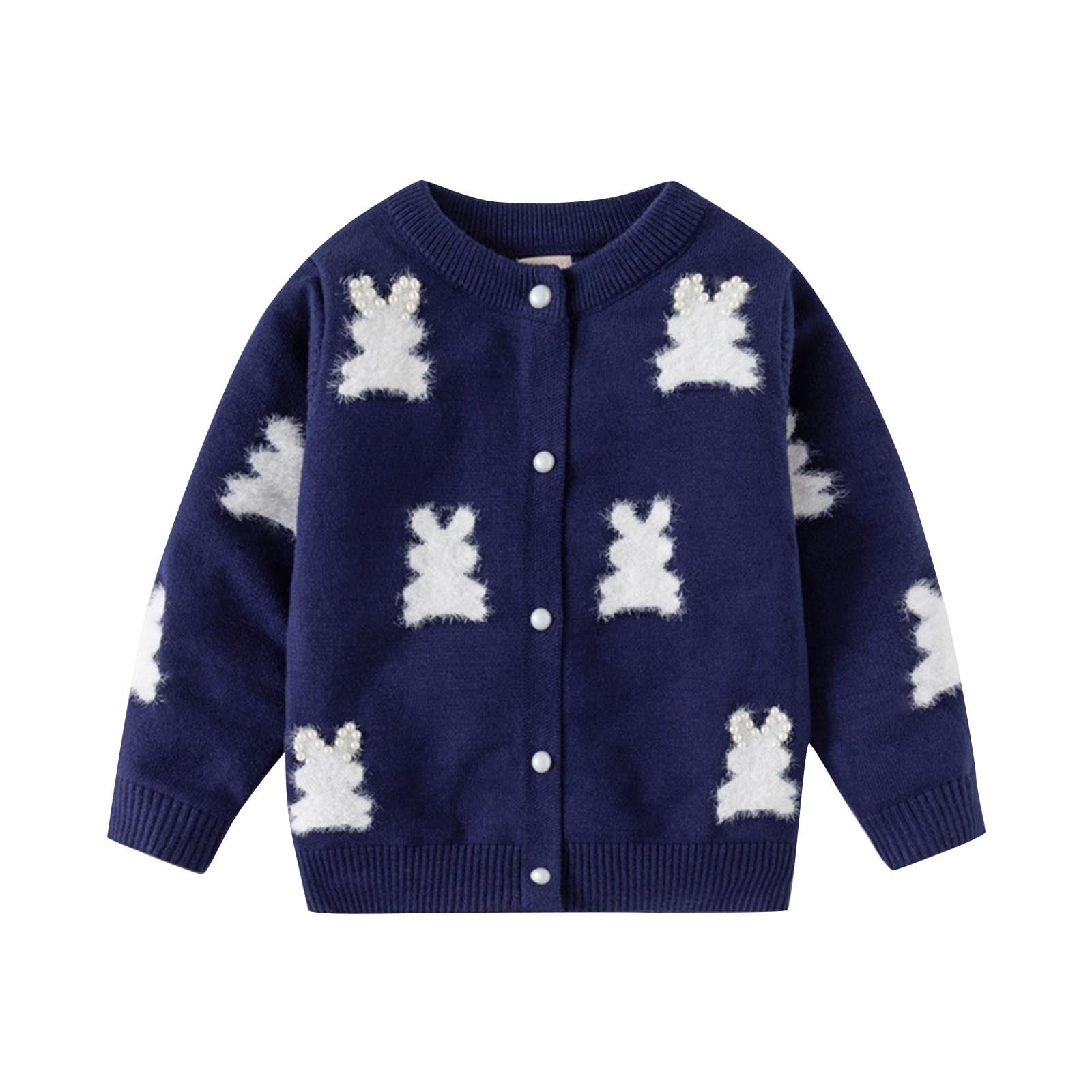 Baby Girls Cardigan Sweater Cute Soft Button Up Knit Sweatshirt Jacket