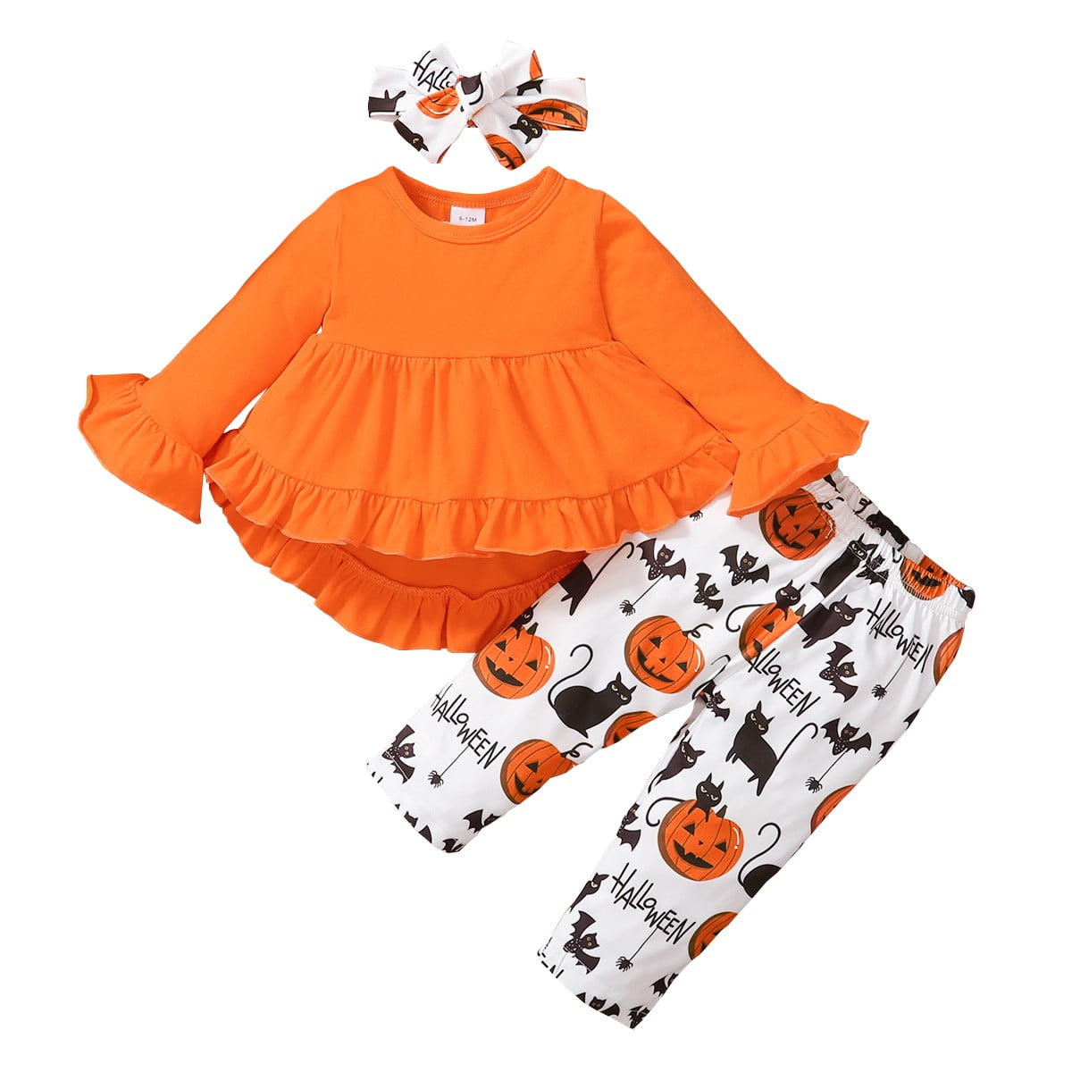 Baby Girls Clothes Baby Girls Halloween Outfits Long Sleeve Round