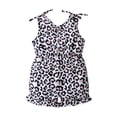 thumbnail image 1 of Baby Girls Clothes Baby Girls One Piece Jumpsuit Sleeveless Leopard Overall Shorts 18-24 Months Girls Leopard Jumpsuit, 1 of 6