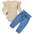 thumbnail image 1 of Baby Girls Clothes Cute Baby Clothes Girls Romper + Pant 2pcs Winter Outfit Newborn, 1 of 7