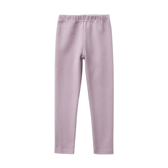 Baby Girls' Cotton Pants and Leggings Full Length Pants Toddler Kids Comfortable Leggings for Girls Leggings Great for Softness and Breathability Pants Purple 10 Years