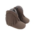 thumbnail image 1 of Baby Girls Cowboy Tassel Boots Side Zipper Moccasins Soft Bottom Non-Slip Toddler Shoe, 1 of 3