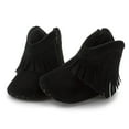 thumbnail image 1 of Baby Girls Cowboy Tassel Boots Side Zipper Moccasins Soft Bottom Non-Slip Toddler Shoe, 1 of 6