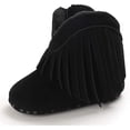 thumbnail image 1 of Baby Girls Cowboy Tassel Boots Side Zipper Moccasins Soft Bottom Non-Slip Toddler Shoes, 1 of 6