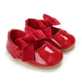 thumbnail image 1 of Baby Girls Cute Moccasinss Heart Pattern Soft Sole Leather Flats, 1 of 8