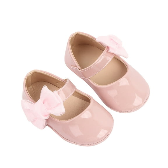 Baby Girls Cute Moccasinss Soft Sole Bowknot PU Leather Flats Shoes First Walkers Non-Slip Spring Autumn Princess Shoes