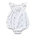 thumbnail image 1 of Baby Girls Daisy Playsuits Ruffled Bodysuit Fly Sleeve Jumpsuit Infant Summer Clothes, 1 of 7