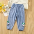 thumbnail image 1 of Baby Girls Denim Jeans Toddler Kid Pants Jeans Soft Elastic Waist Denim Pants Trendy Clothes for Teen Girls 6-12 Months, 1 of 5