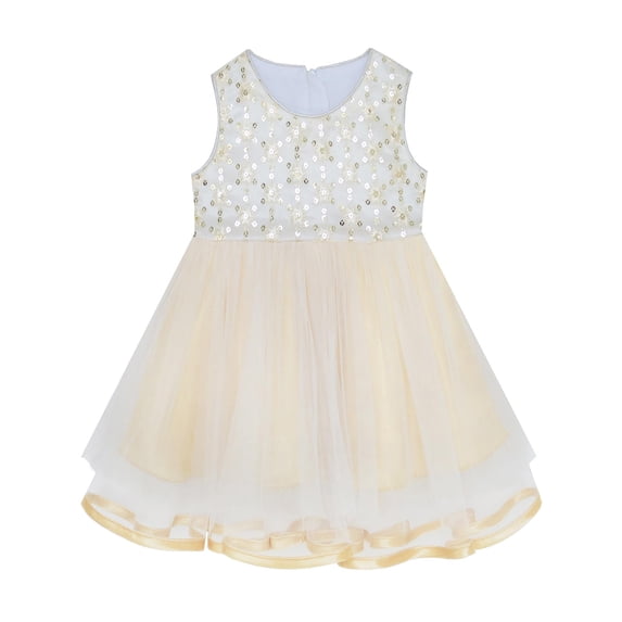 Sunny Fashion Baby Girls Dress Sparkling Lace Sequin Pageant Wedding Birthday 12-18 M Years