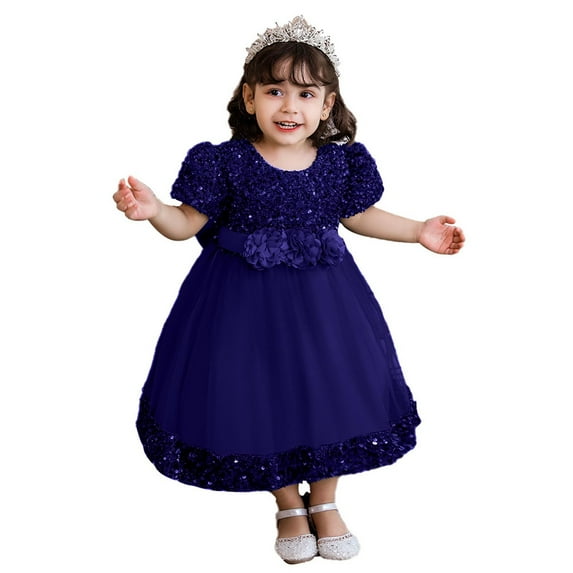 Baby Girls Dress Toddler Party Dress Cute Church Baptism Birthday Party Formal Dress