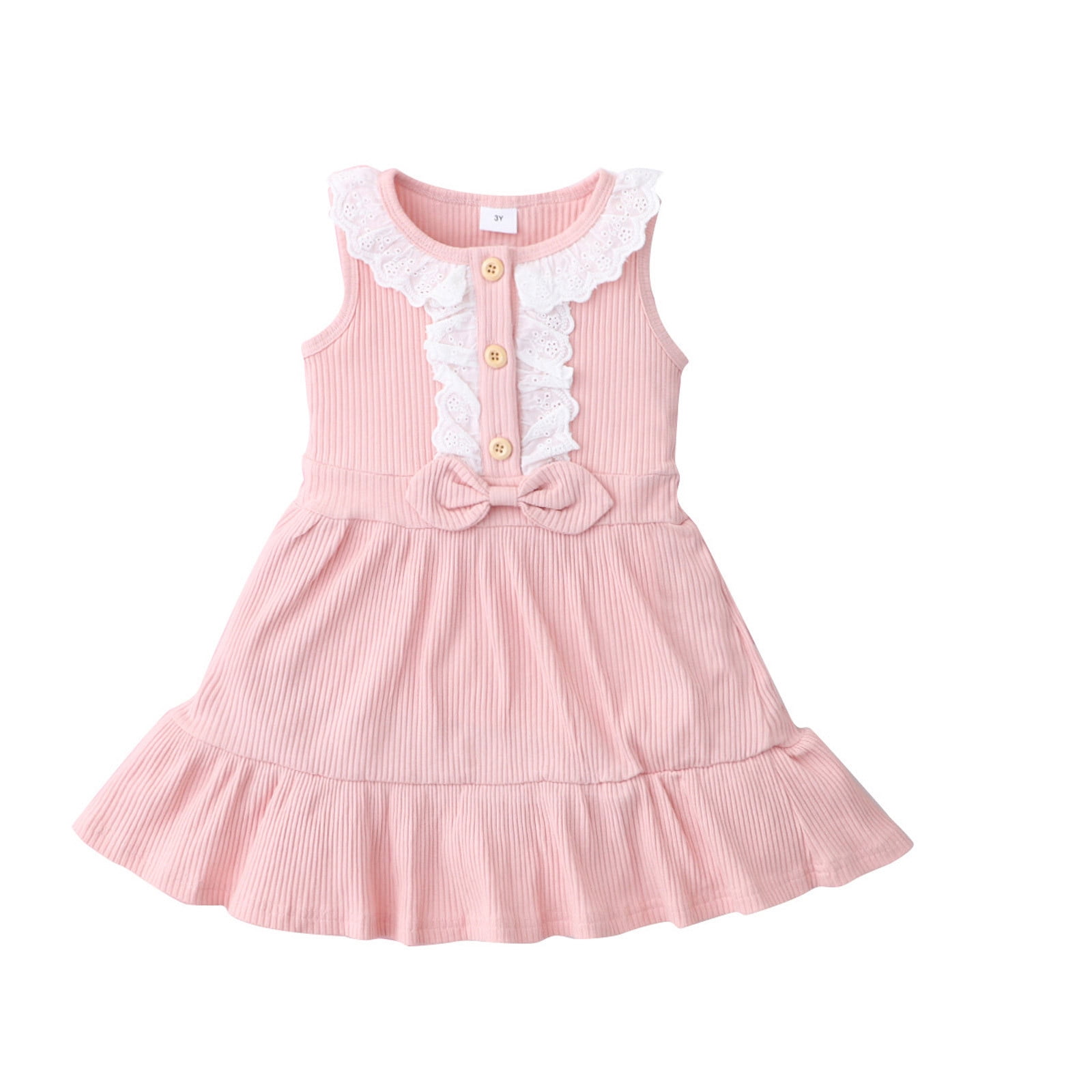 Baby Girls Dresses Clearance Sale Toddler Kids Baby Girls Lace Ribbed