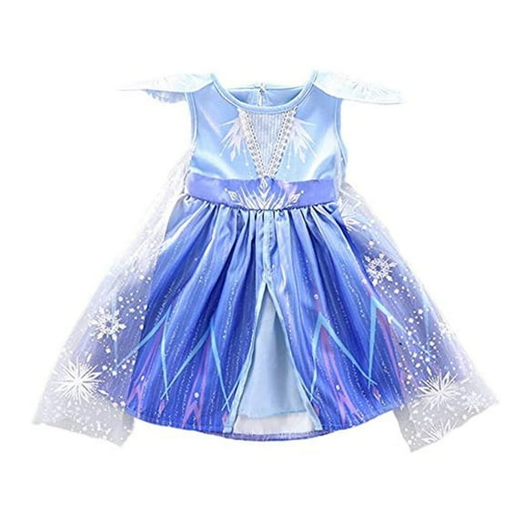 Baby Girls Elsa Costume Dress Snow Halloween Cosplay Princess Dress