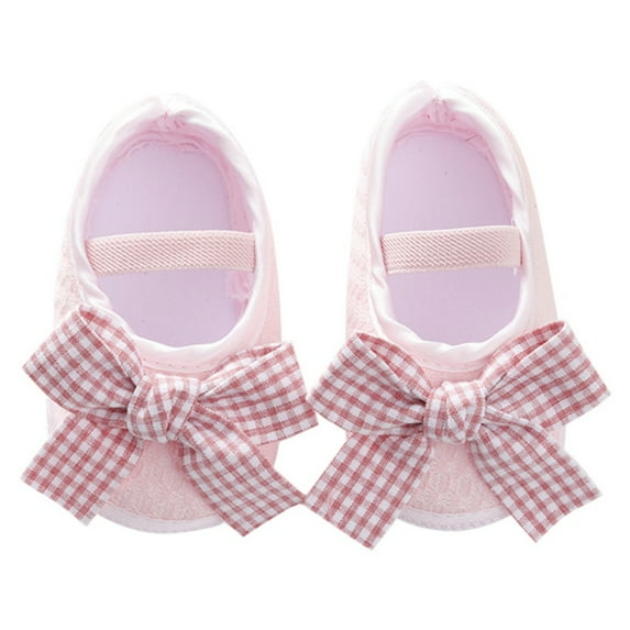 Infant Baby Girls Flats Non-Slip Soft Sole Cute Bowknot Shoes