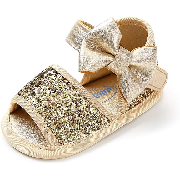 Baby Girls Floral Closed Toe Sandals Non-Slip Soft Rubber Sole Infant Toddler Summer Walking Shoes