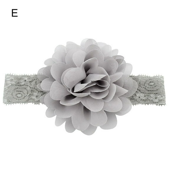 Baby Girls Hair Band Chiffon Flower Fixed Hairstyle Lightweight Creative Headband for Toddlers