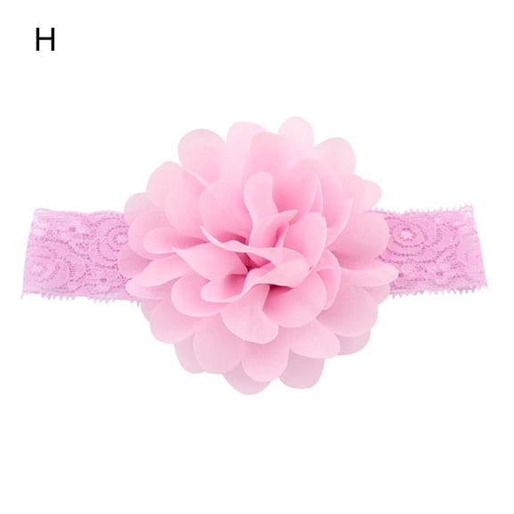 Baby Girls Hair Band Chiffon Flower Fixed Hairstyle Lightweight Creative Headband for Toddlers