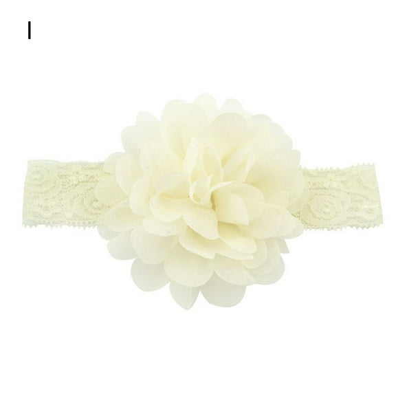 Baby Girls Hair Band Chiffon Flower Fixed Hairstyle Lightweight Creative Headband for Toddlers