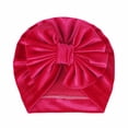 thumbnail image 1 of Baby Girls' Head Wrap Newborn's Bows Turban Beanie Cap Hollow Out Infant Baby's Hat 0-24 Monts, 1 of 2