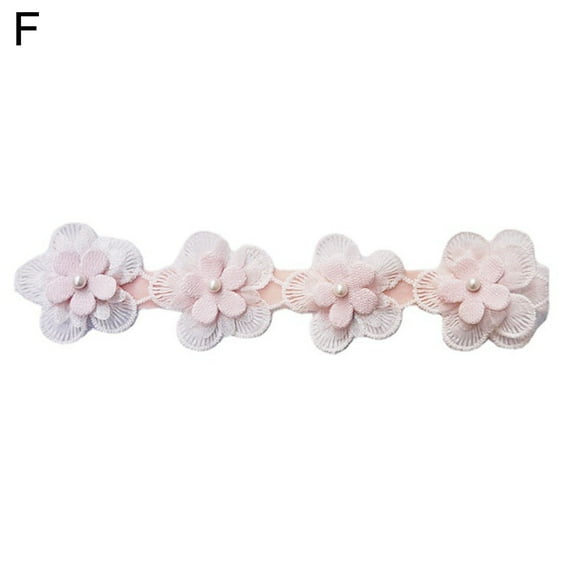 Baby Girls Headband Lace Flower Headwear for Toddler Babies Elastic Head piece Wreath Holiday Sunday Headband Newborn Photography