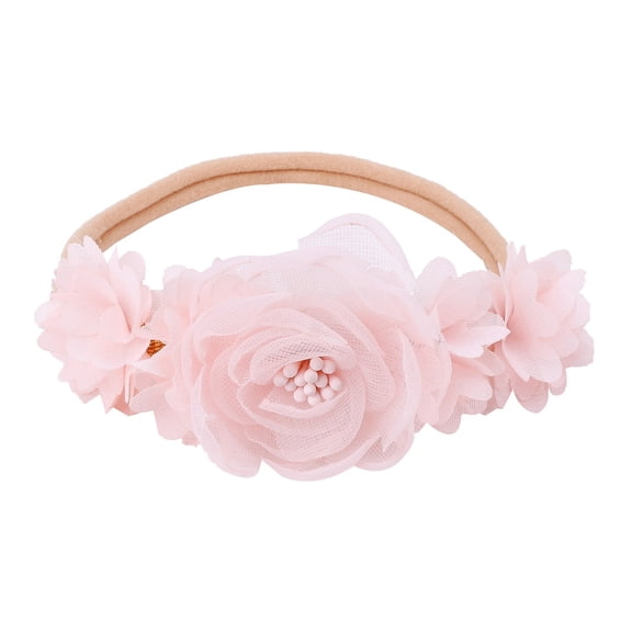 Baby Girls Headbands, Elastic Flower Head Wraps Hair Accessories