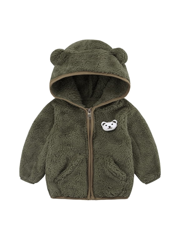 Baby Girls' Hooded Jacket Toddler Boys Winter Windproof Warm Outerwear Windbreaker Coat 2-3 Years,6-12 Months,Z#19 AG