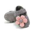 thumbnail image 1 of Baby Girls Infant Floral Shoes, Baptism Shoes Soft Sole Prewalker Wedding Dress Shoes, 1 of 5