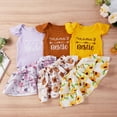 thumbnail image 1 of Baby Girls Infant Mama's Romper Bodysuit + Tutu Skirts Summer Outfit Set Clothes, 1 of 9