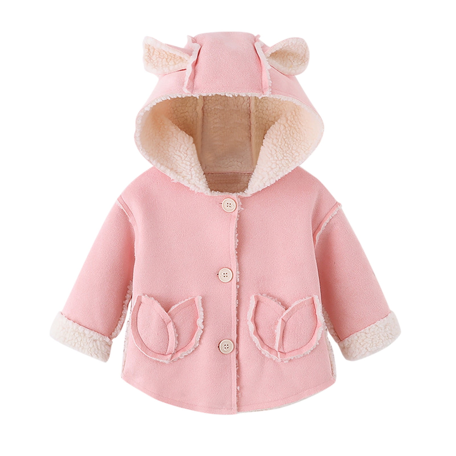 Baby Girls Jackets Toddler Coat Winter Windproof Thicken Coat Jacket Child Warm Hooded Outerwear