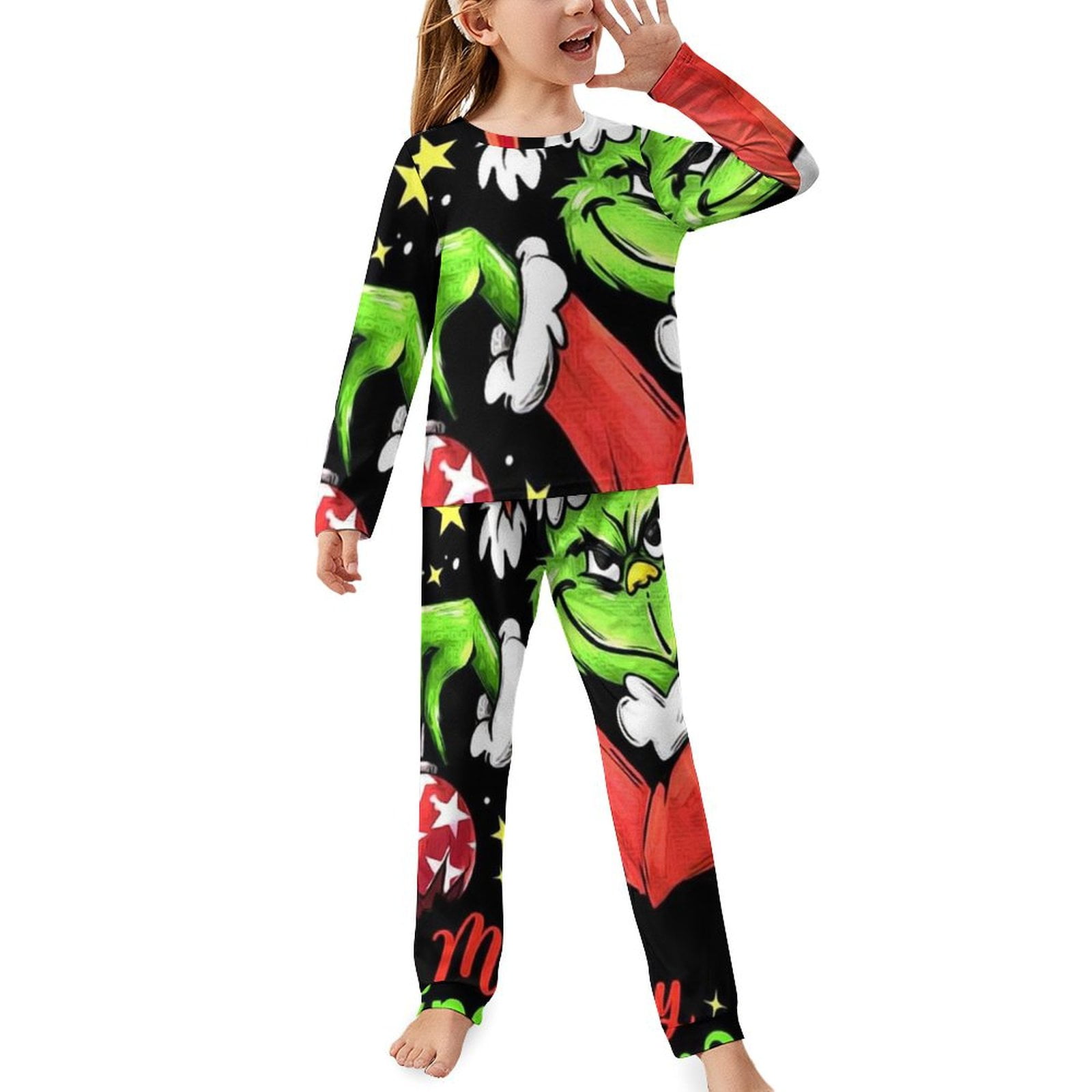 Baby Girls' Kid Pajamas, Tee And Pant 2Piece Pj Set 100CM