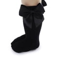 thumbnail image 1 of Baby Girls Knee High Socks Bow Long Stockings Infants Toddlers Ruffled Socks School Uniform Leggings, 1 of 3